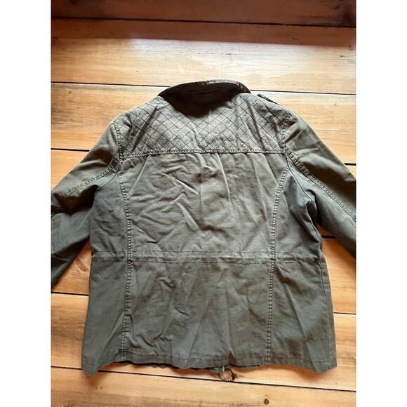 Levi's Women's Army Green Army/Field Jacket coat. Heavy. Lines. Pockets. XL - Picture 7 of 10